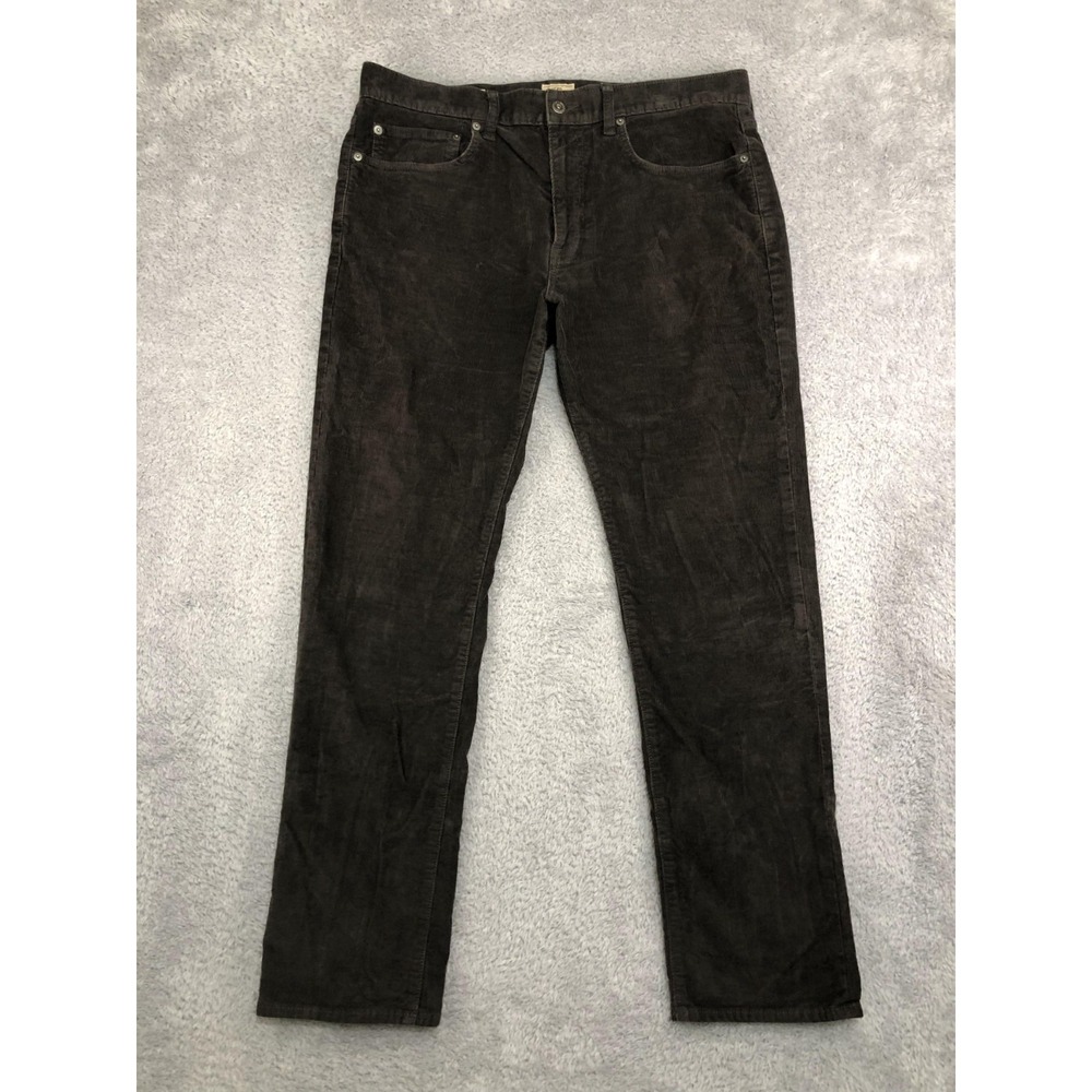 J Crew Pants Mens 35x31 (Tag 34x32) Brown Corduroy 770
